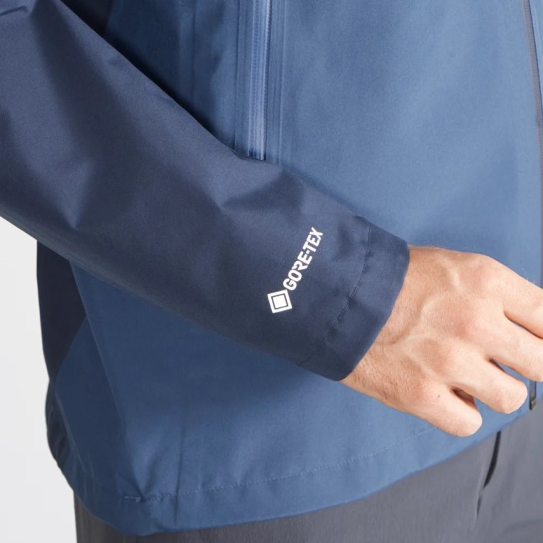 Salomon Outline GTX 2.5 Layers Waterproof Men's Shell Jackets Navy | CA 85C71